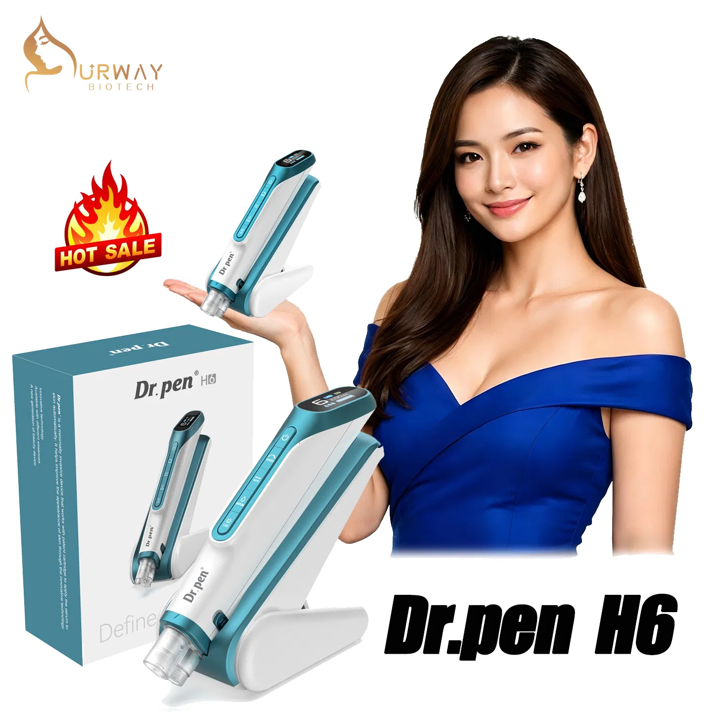 Dr Pen H6 Wireless Microneedling Pen for Professional Skincare