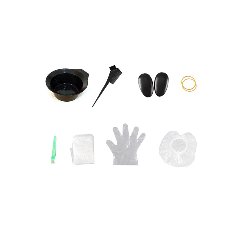 8-Piece Hair Coloring Kit - Disposable Salon Dyeing Tools Set with Mixing Bowls, Gloves &amp; Cape for Professional Hair Coloring