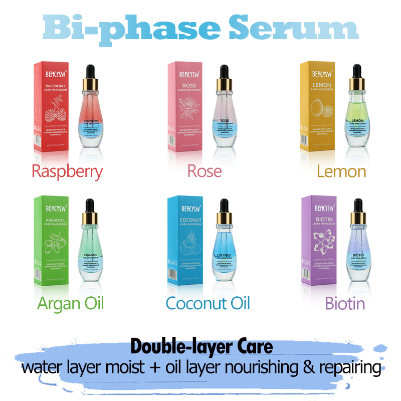 Hair & Scalp Growth Strengthening Treatment Bi-phase Serum Infused Essential Oil,Nourishing & Volumizing Remove Dandruff