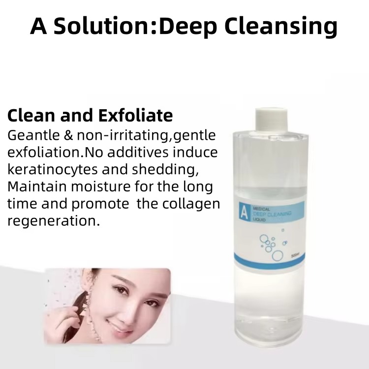 ABCD Salon Hydra Aqua Peeling Solution Organic Active Water Oxygen Essence Facial Treatment for Adults Cleaning Dermabrasion