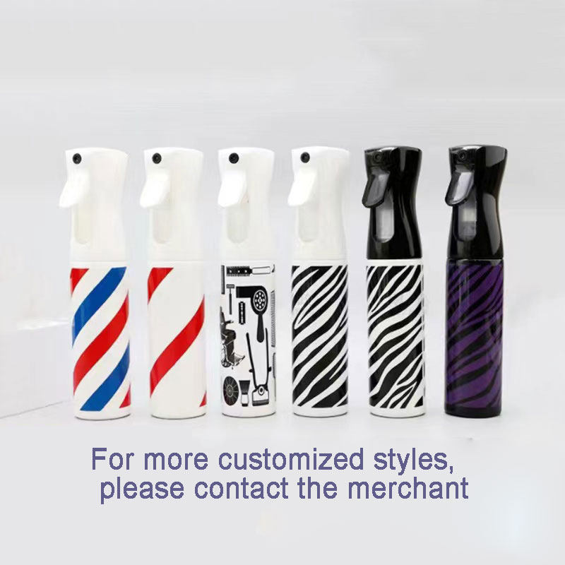 300ml500mlBarber Shop Salon Use Refillable Ultra Fine Mist Sprayer Empty Continuous Water Hair Spray Bottle For Hairdressing