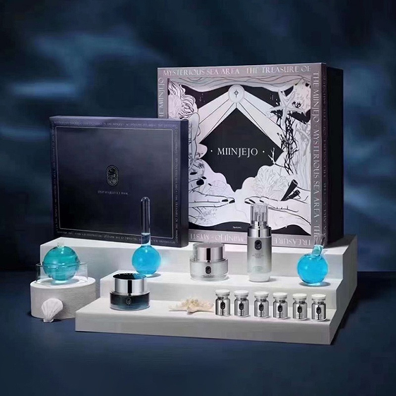 Korean Beauty Salon Skincare Set MIINJEJO Deep Sea Collagen Therapy Facial Moisturizer Mask Essence Skin Rejuvenation Kit