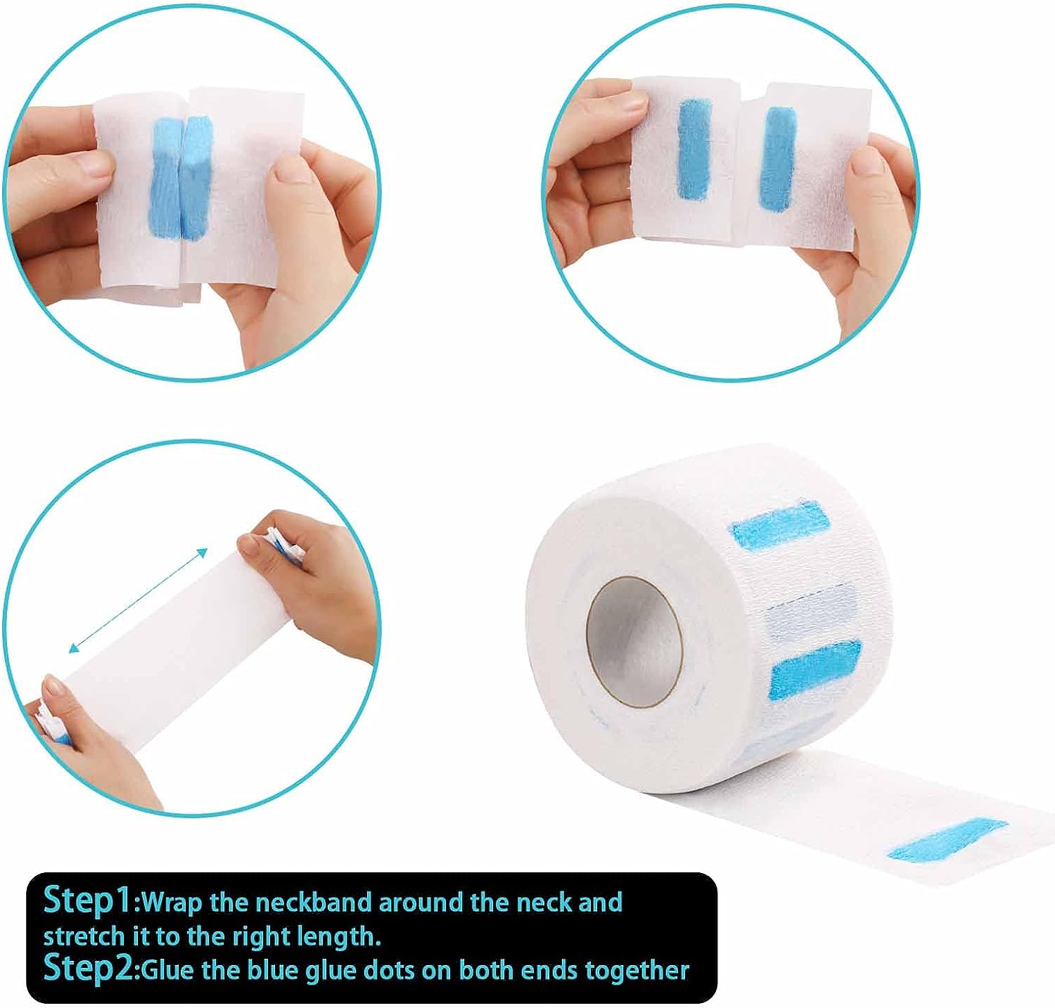Wholesale Hair Salon Hairdressing Disposable Neck Ruffles Neck Roll Neck Paper for Barber