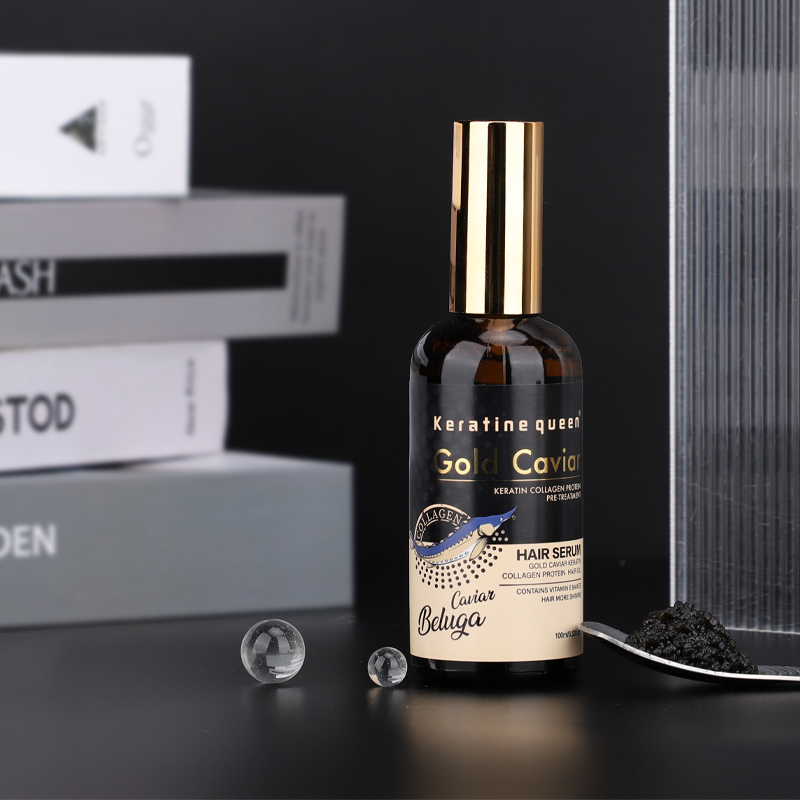 Hair Loss Caviar Hair Care Set Organic Black Gold Caviar Shampoo Conditioner Oil-Control Refreshing Products for Salon