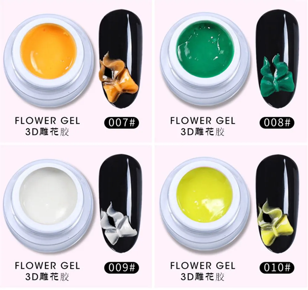 Acrylic 3D Nail Art Painting/Drawing Gel Application