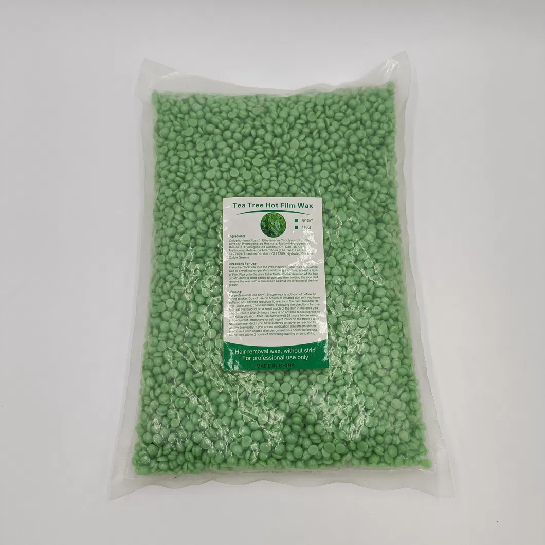 Private Label Hard Wax Beans 1000g Depilatory Waxing Products for Hair Removal for SPA