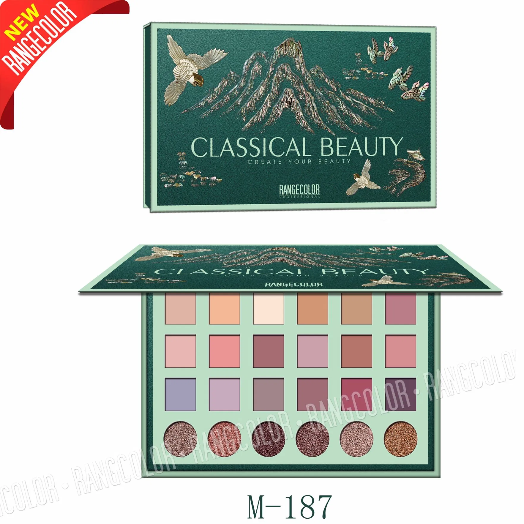 Professiona 24 Color Eyeshdow Palette, High Pigment, Long Lasting Customized Formula, Professional Cosmetic Manufacturer, Private Label
