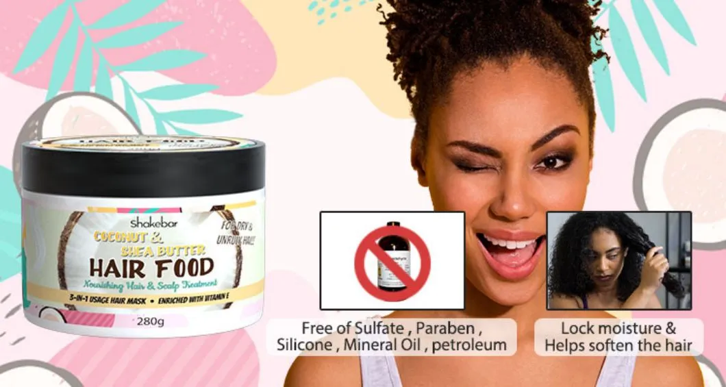 Professional Hair Care Product Sulfate Free Caster Oil Hair Food with Private Label