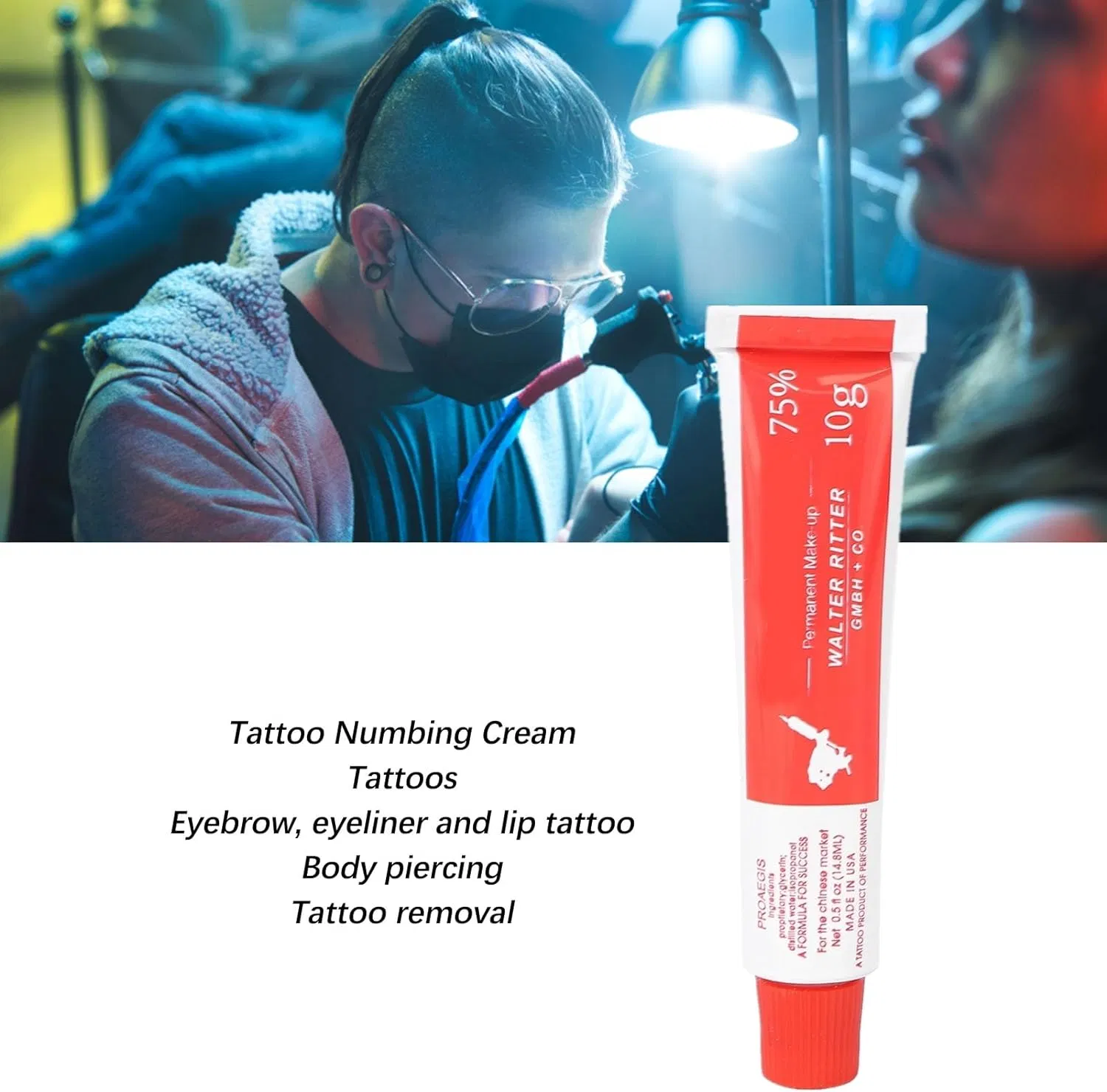Super Tattoo Numbing Ointment 98% Mantuola for Bikini Waxing Laser Hair Removal