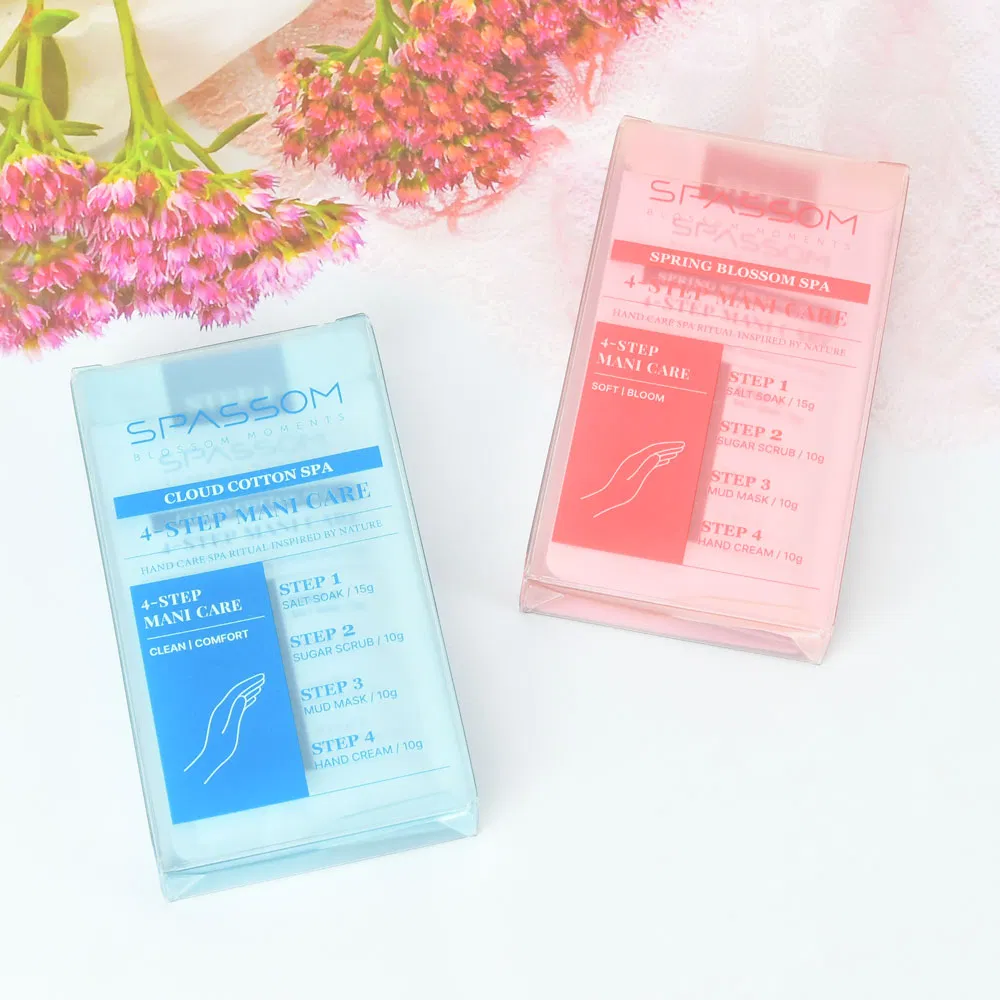 Korean SPA Beauty Products Skin Care Makeup Kit Salon Personal Hand Exfoliating Cleaning Manicure Cosmetics (4 Steps)