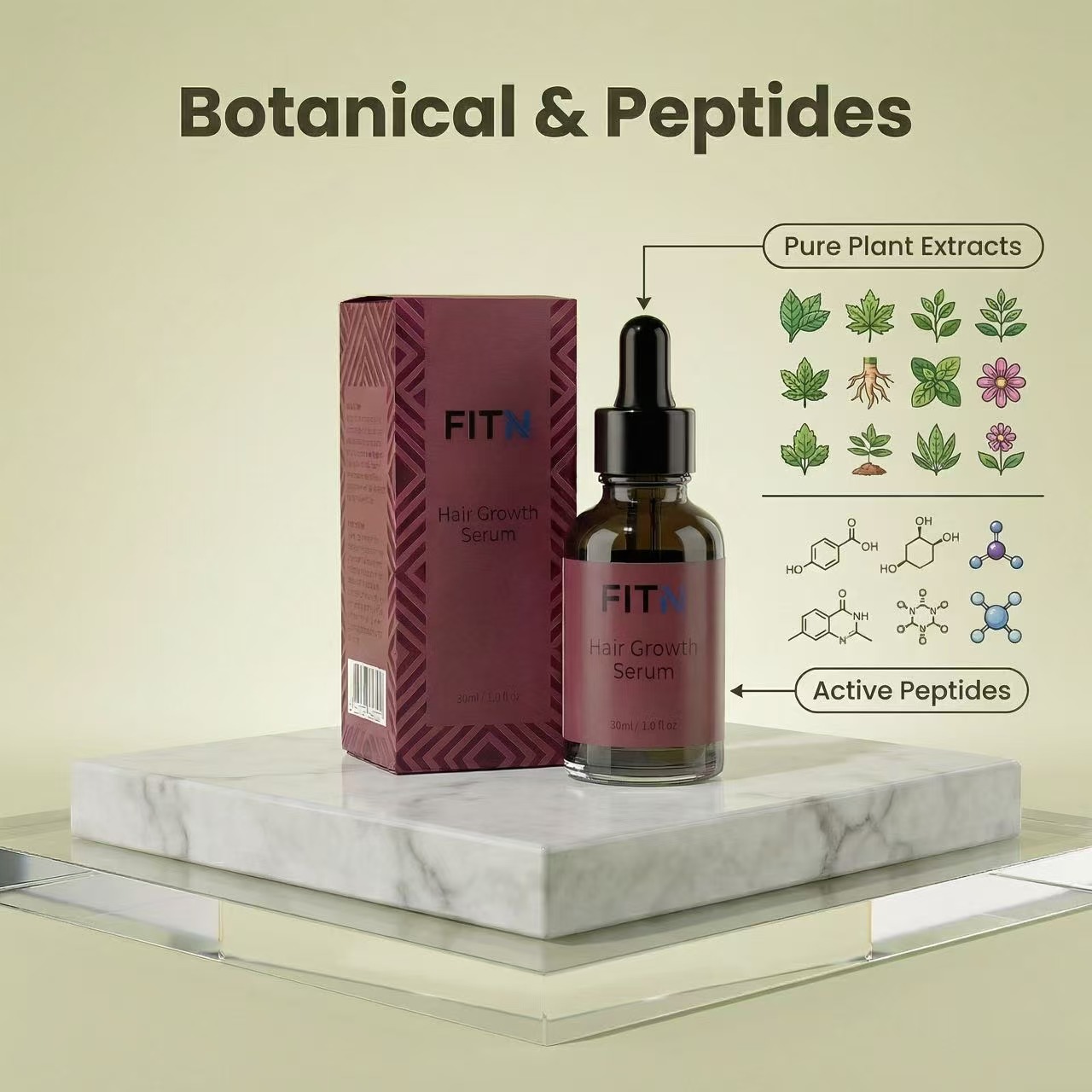 Hair Growth Serum OEM Private Label Custom Logo Scalp Treatment Anti Hair Loss Regrowth Bulk Wholesale Factory Price Pure Supply