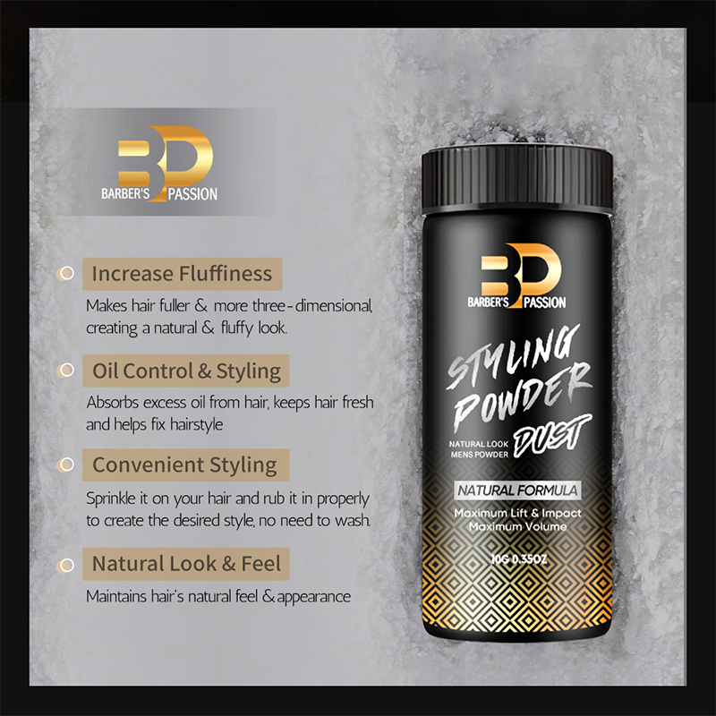 Customize Private Label Other Men's Hair Care &amp; Styling Products for Men Hair Powder Set