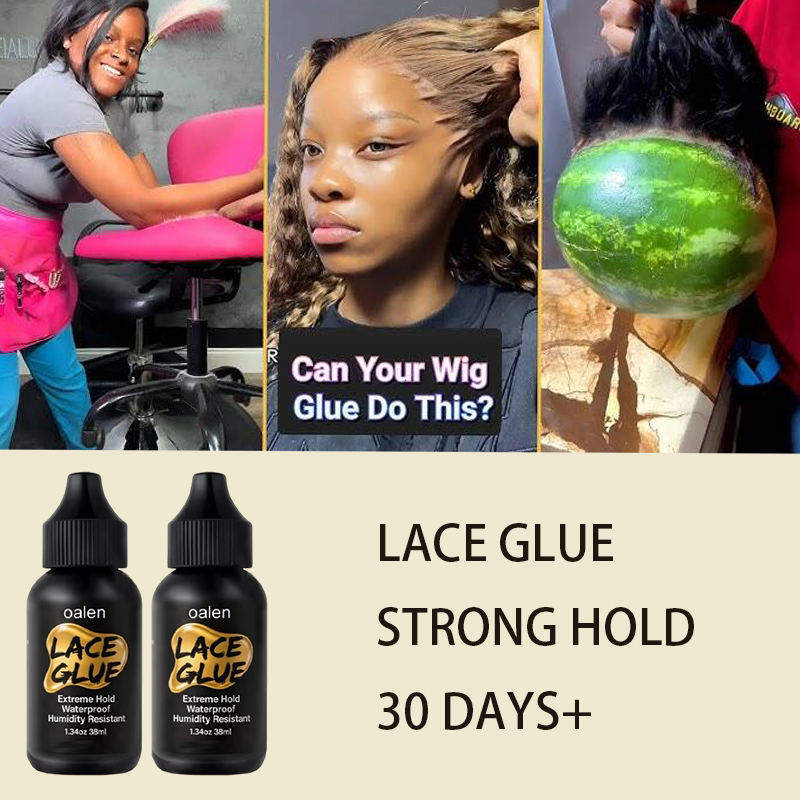 Oalen Invisible Wig Bonding Glue Black Lace Adhesive Water Oil-Resistant for Secure and Natural-Looking Strong Hold Long Lasting