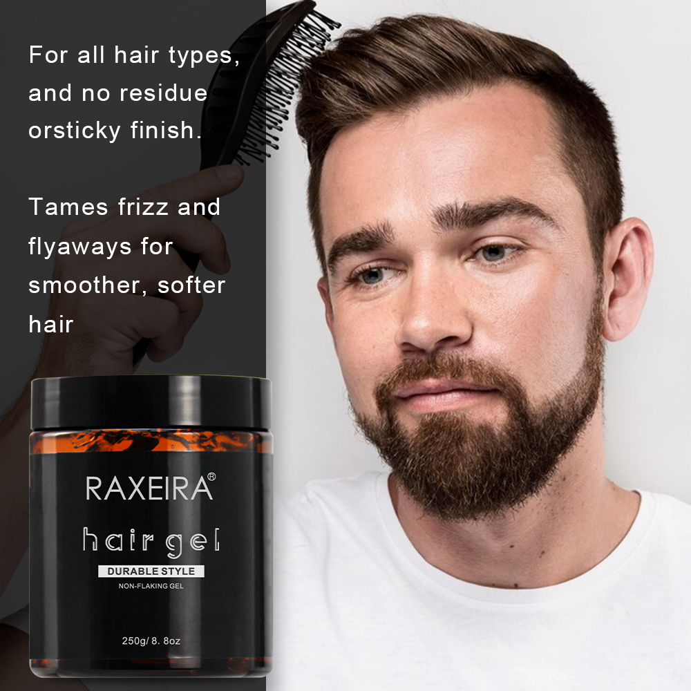 Wholesale Natural Strong Hold Fix Hair Styling Gel Braiding Professional Edge Control Strong Hold Gel for Men Hair Gel Wax