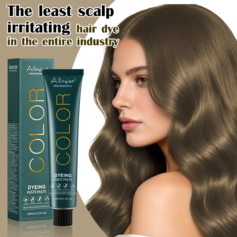 Permanent Hair Dyes Ammonia-Free Professional Salon Hair Coloring Cream Color Long Lasting Hair Dye Cream With Plant Formula