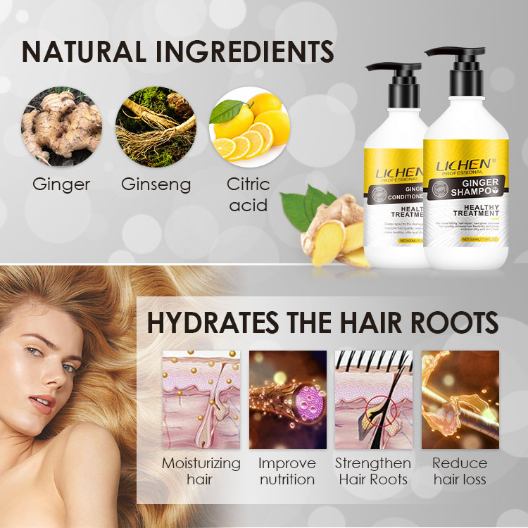 Best Seller Organic Fast Hair Growth Shampoo Ginger Private Label Hair Growth Shampoo And Conditioner