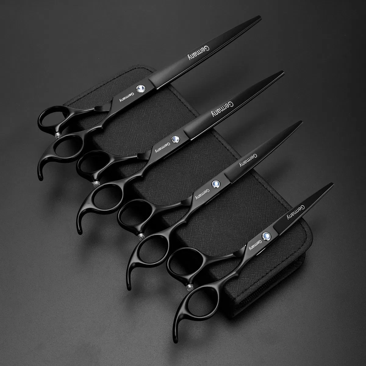 Four Sizes Scissor Black Professional Hairdresser Beauty Products Beauty Instrument