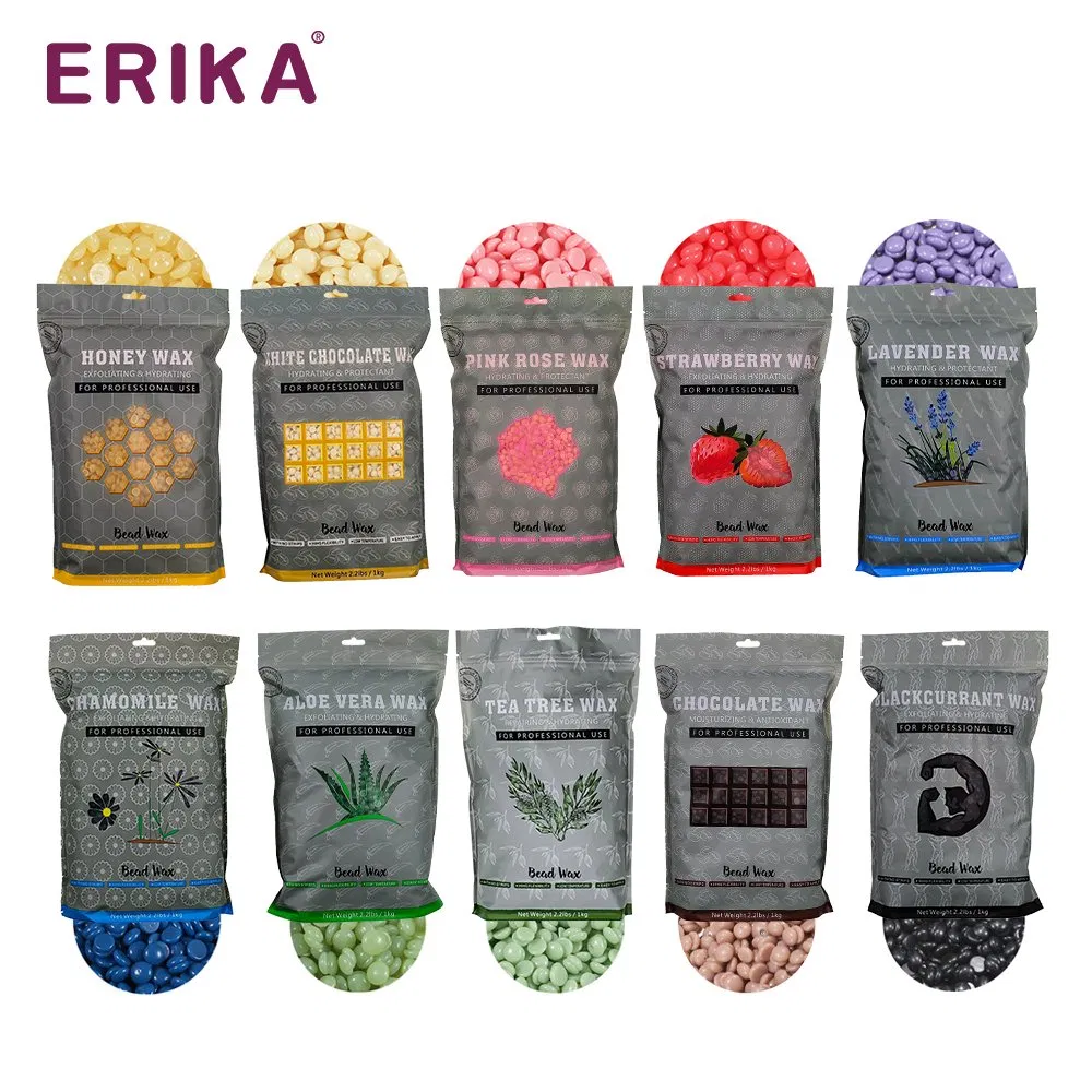 New Formula 1kg Hard Wax Beans Hair Removal Rose Lavender Honey Waxing Beads for Depilatory Salon Personal Use