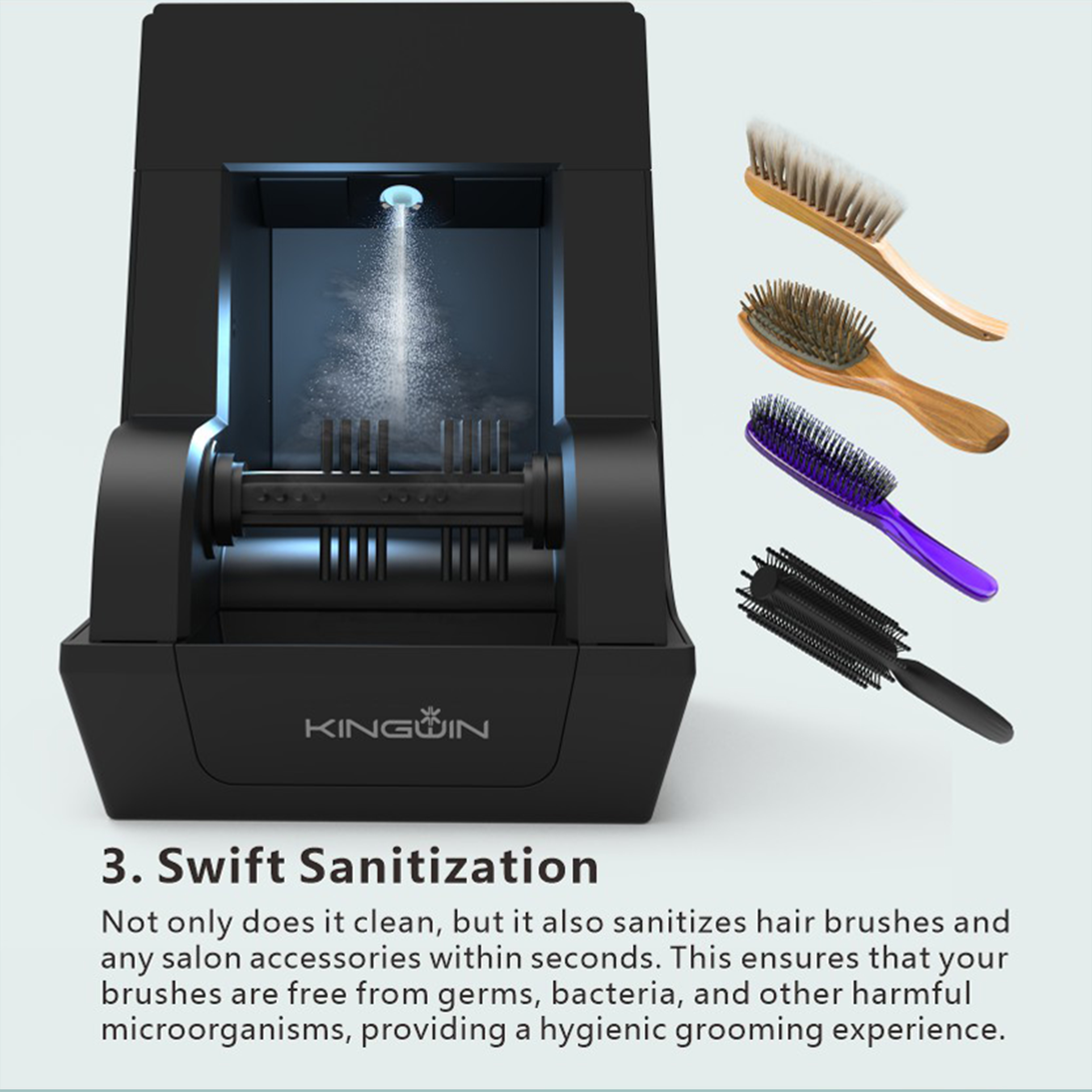 Automatic Hair Brush Cleaner Display 4