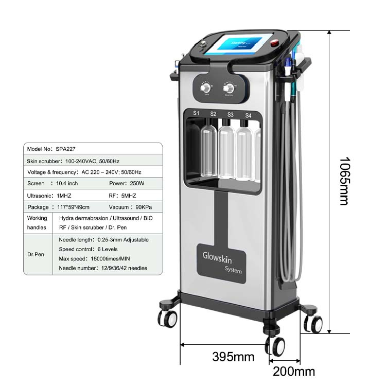 Professional 6 in 1 Blackhead Removal Deep Skin Cleaning Face Lifting Facial Microdermabraion Skincare Facial Machine
