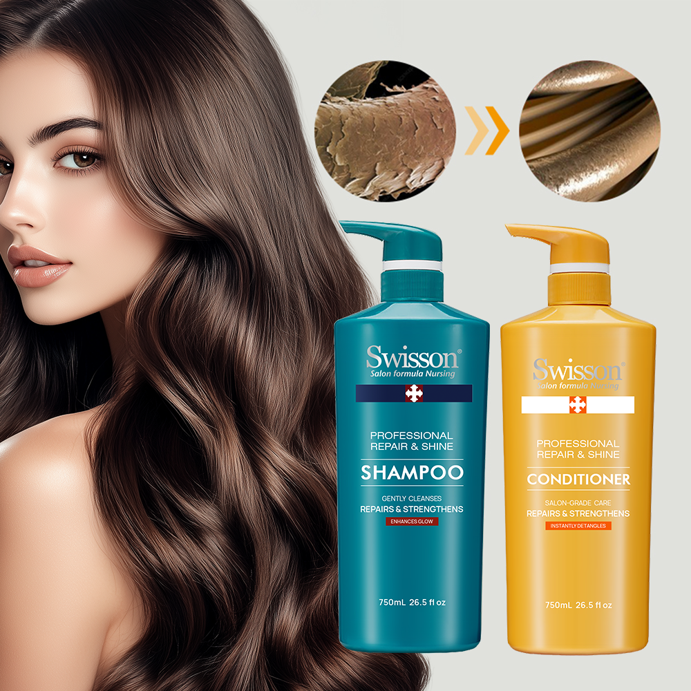 Professional Shampoo and Conditioner Set for Keratin Treated Curly Hair Repair Smoothing Nourishing Keratin Treatment Cream Kit