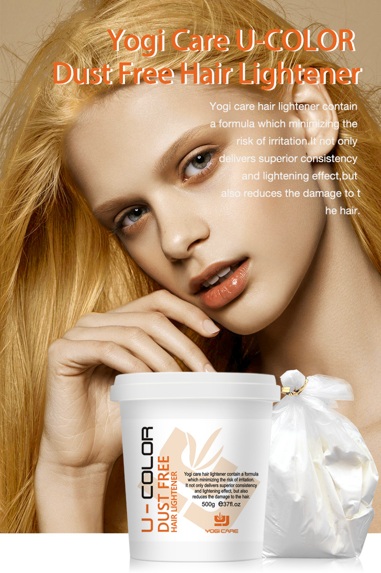 Salon Customized Fast Bleaching Hair Powder Fading Private Label Dust Free Bleaching Powder