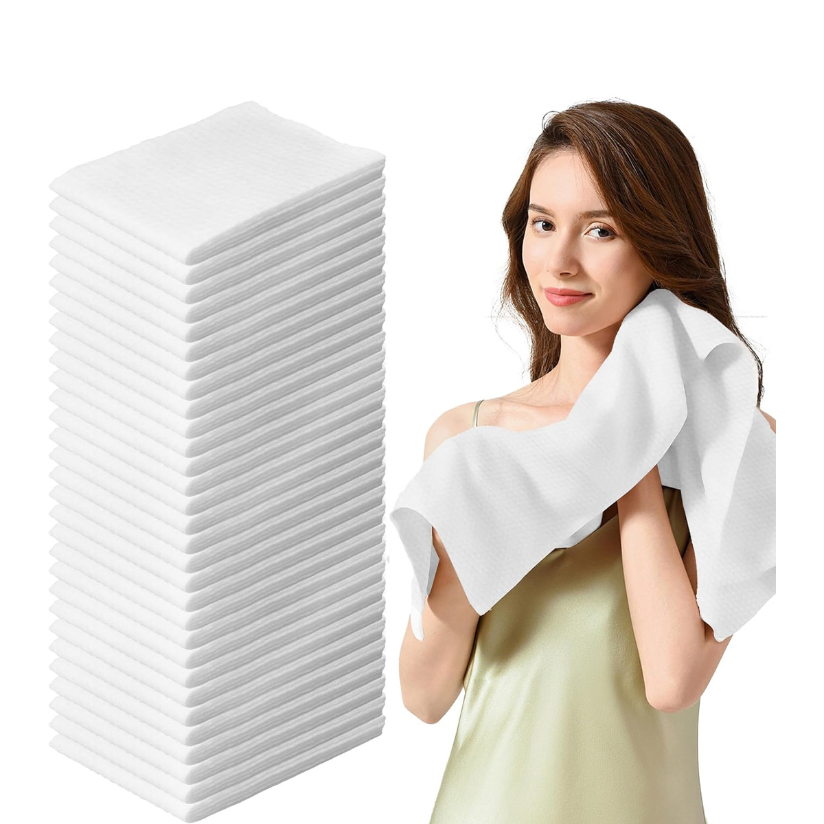 Disposable Towels Soft Non Woven Absorbent Single Use Spa Salon Beauty Massage Barber Shop Hygiene Travel Pack Bulk Supply