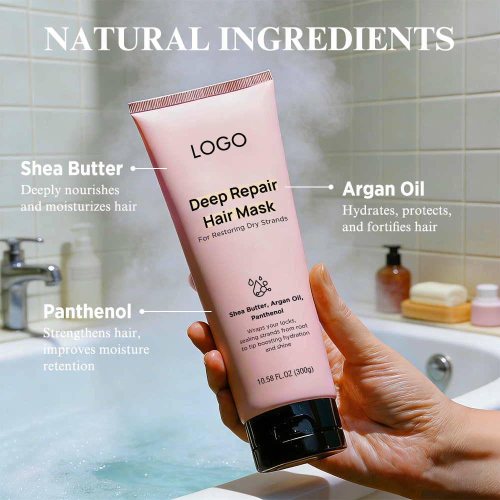 Oem Hair Solutions Manufacturing Shea Butter Moisturizer Reduces Frizz Repair Deep Repair Hair Mask for E-Commerce Brands