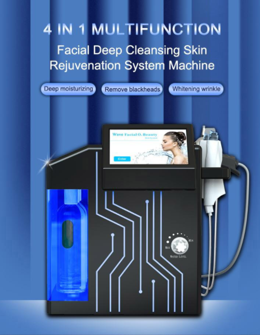 Facial Skin Care skin Textureand Eliminate Wrinkles Beauty for Salon Use 4 IN 1 Multifunctional Facial Deep Cleansing