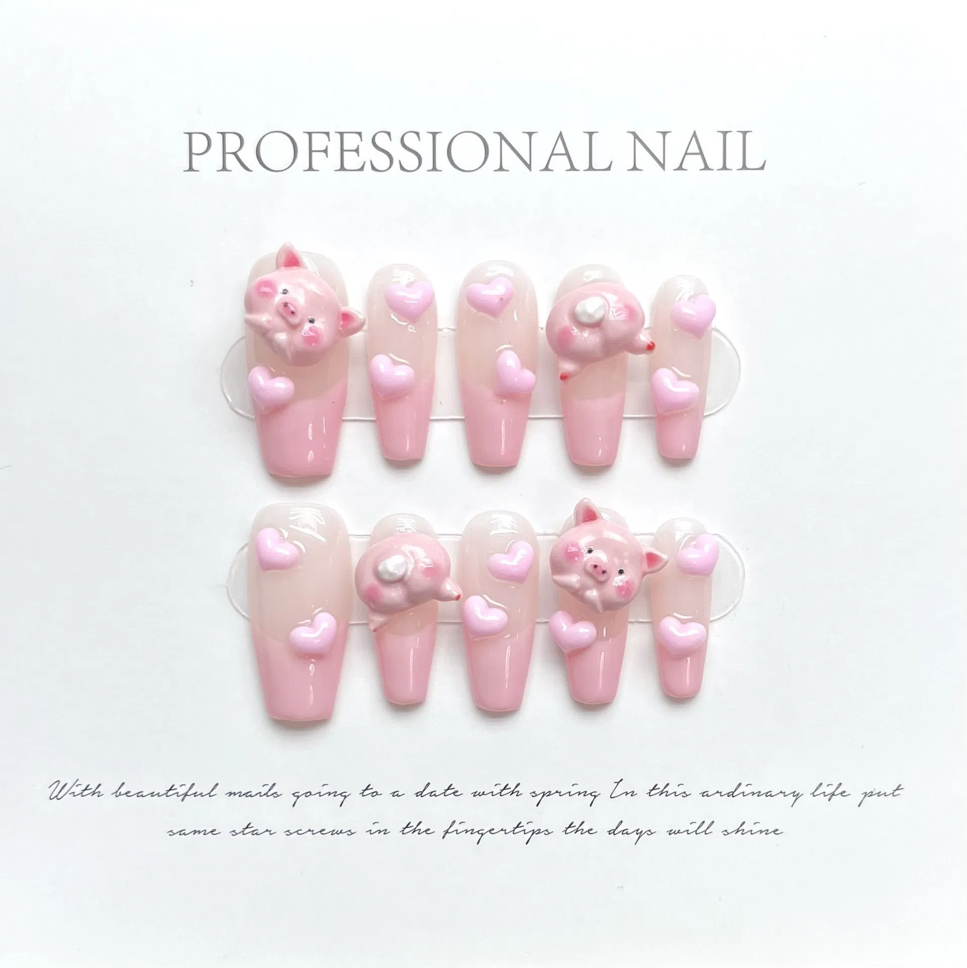 Nail Beauty Salon Manicure Patches Handmade Artificial Nail Acrylic Nail Products