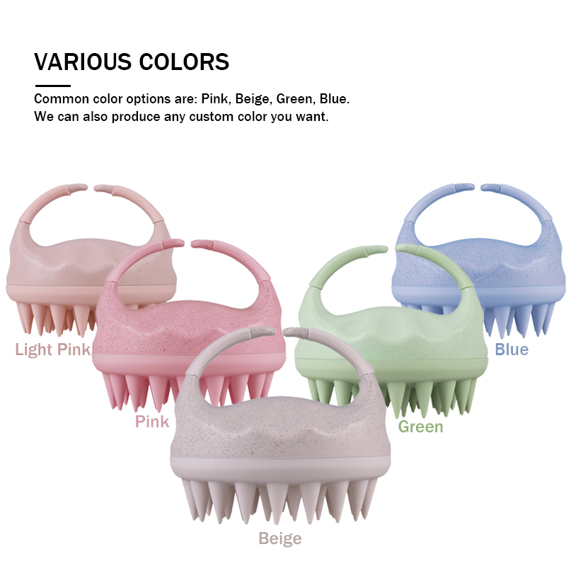 Biodegradable Ionic Waterproof Hair Scalp Massager Scrubber Customized Professional Shampoo Hair Brush