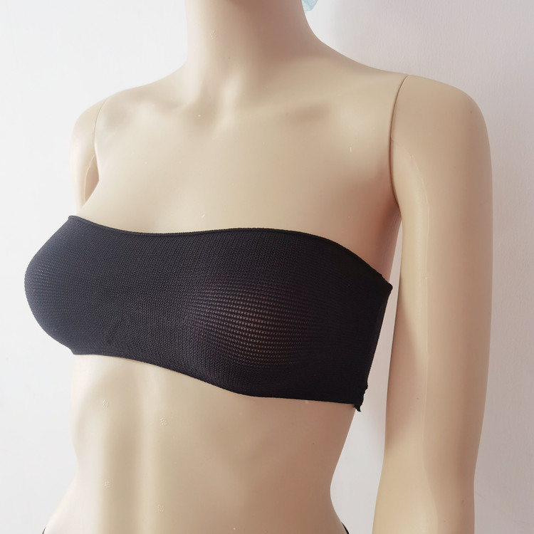 Hygiene Eco-Friendly Nylon Disposable Black Mesh Salon Bra for Spa and Beauty Use