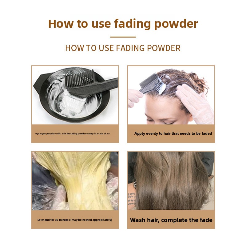 JiaYing 500g Semi-Permanent Ice-Feel Fading Bleaching Powder Cream for Hair Salons Dry Hair Use Adults Wholesale CN