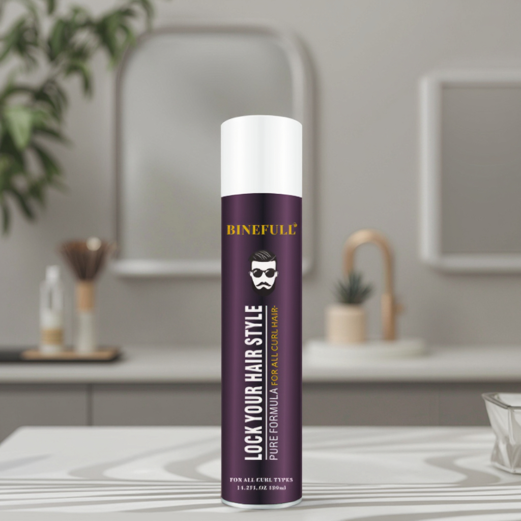 Binefull Versatile Unisex Hair Styling Spray for Adults with Normal Hair Strong Hold Fast Drying &amp; Matte/Natural Look