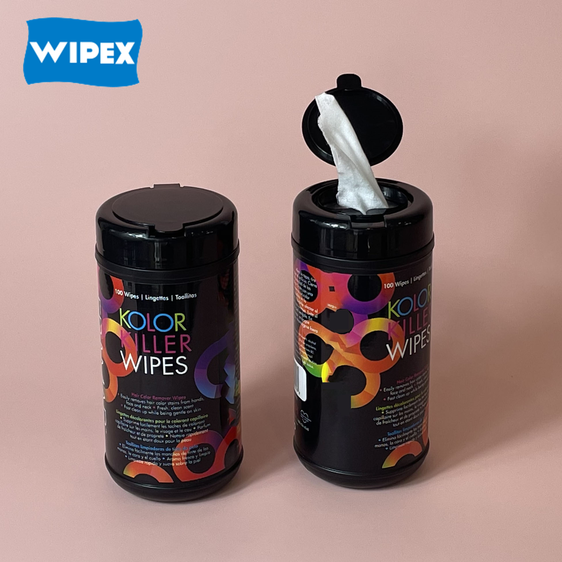Hair Salon Disposable Hair Dye Cream Cleansing Wet Wipes Safely Hair Color Remover Wet Wipes