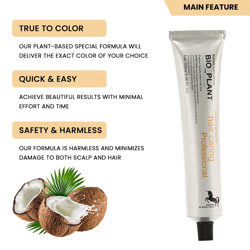 Wholesale Hair Dye Manufacturer Oem Best Selling Products Low Ammonia Salon Profession Hair Color Permanent Cream