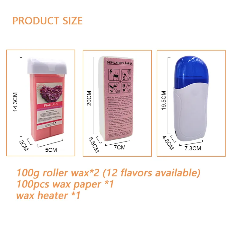 Hot Selling Hair Removal Wax Warmer Waxing Kit Roll on Wax Heater