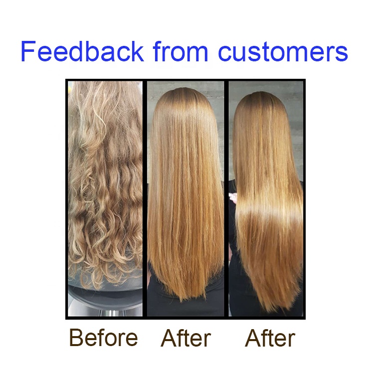 Keratin treatment product display