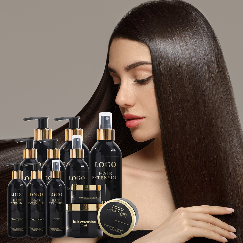OEM Private Label Sulphate Free Refreshing Shampoo and Conditioner Set Hair Extension Care