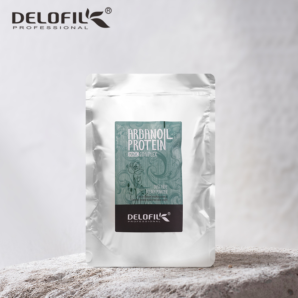 Professional Salon Dust Free Hair Bleach Powder Argan Oil Protein Minimizes Scalp Damage Lifts up to 7 Levels for Highlighting