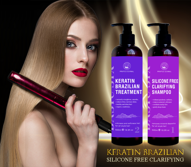 Professional Salon Organic Damage Repaired Daily Pure Moisturizing Keratin Hair Shampoo Conditioner Set Private Label Smoothing