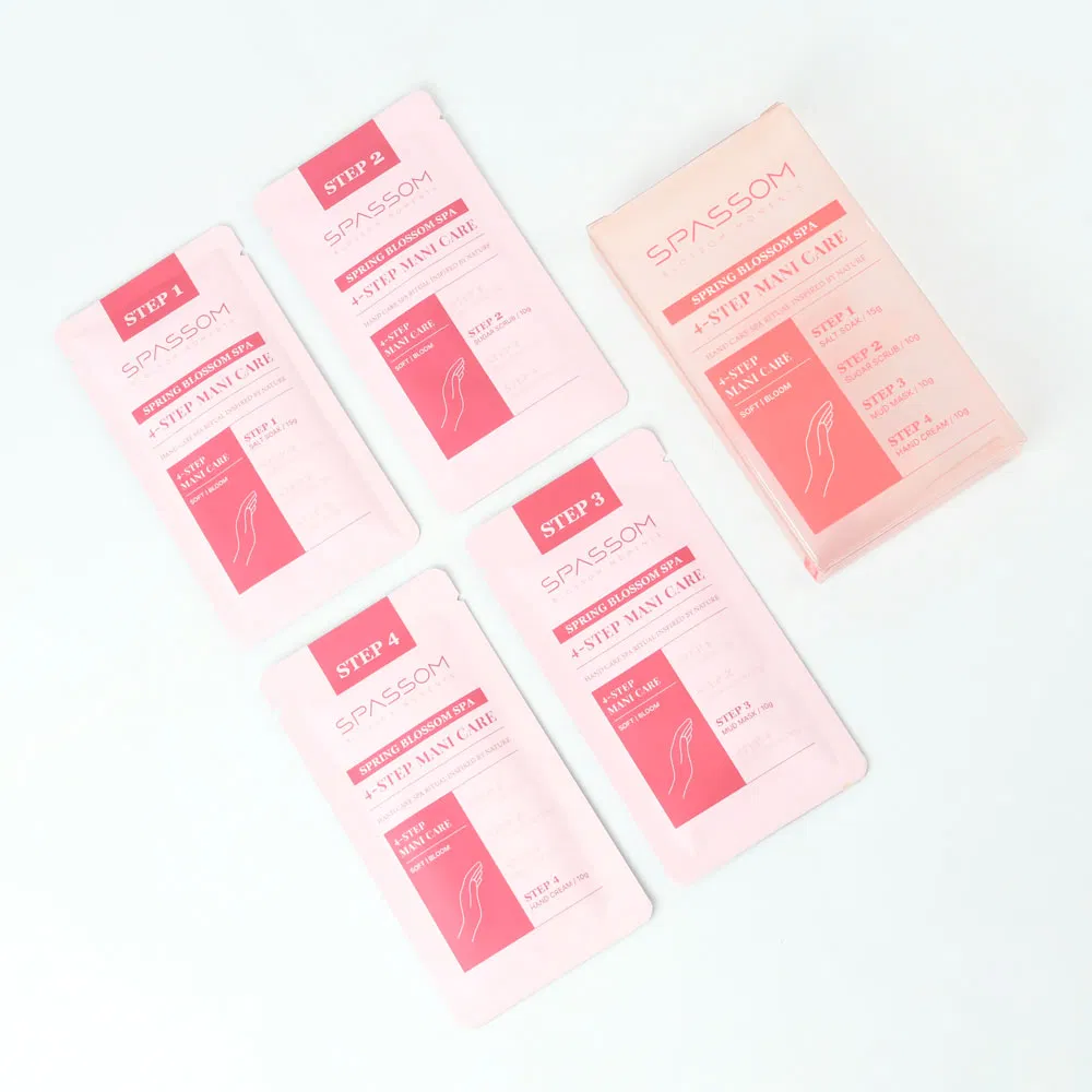 Korean SPA Beauty Products Skin Care Makeup Kit Salon Personal Hand Exfoliating Cleaning Manicure Cosmetics (4 Steps)