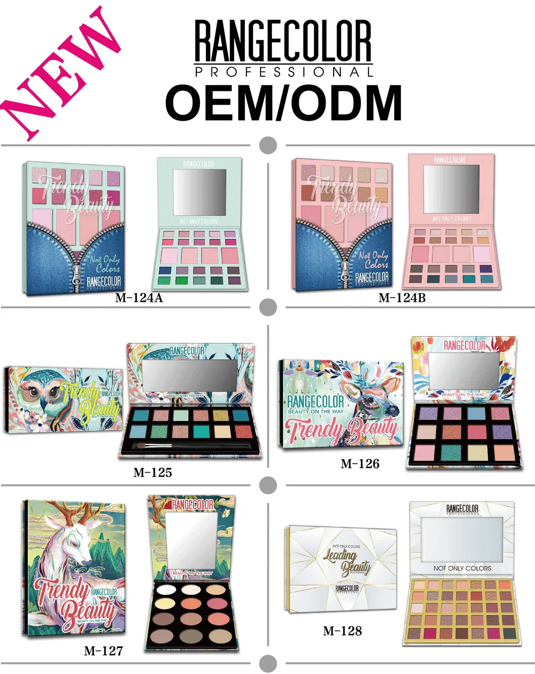 Professional 5 Sides Shape 22colors Eyeshadow Customized Private Label Cosmetic