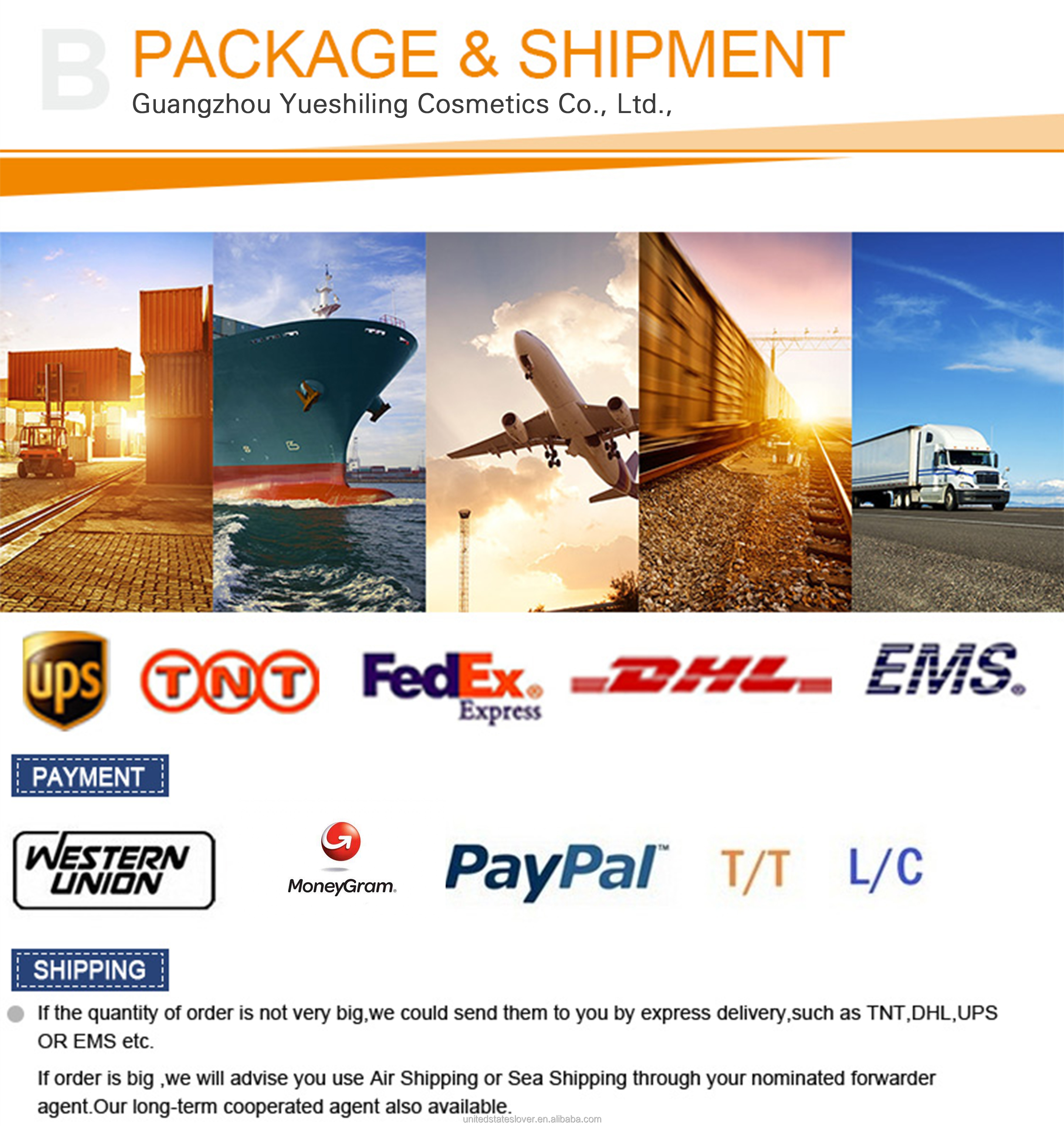 Shipment details
