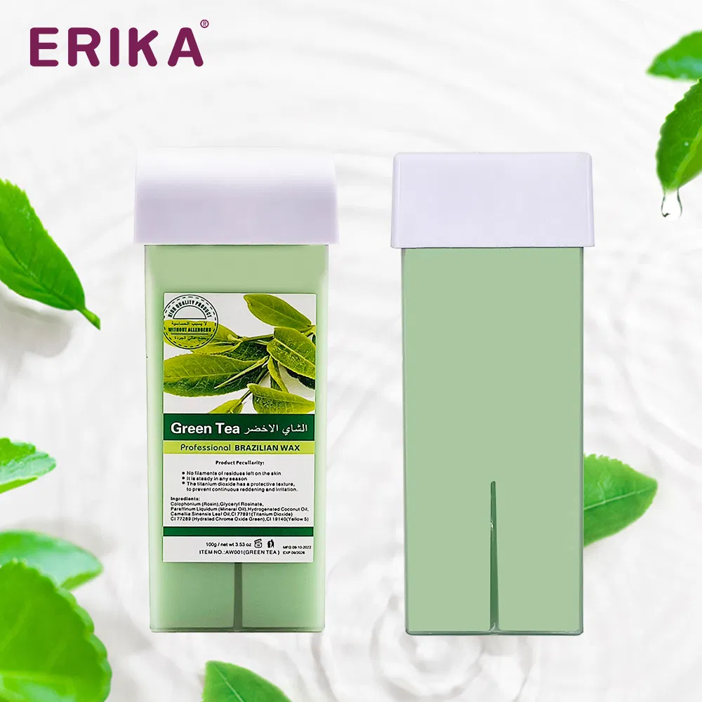 100ml Cartridge Honey Soft Hair Removal Depilatory Wax for Women and Men at Home Roller Green Tea Body Waxing