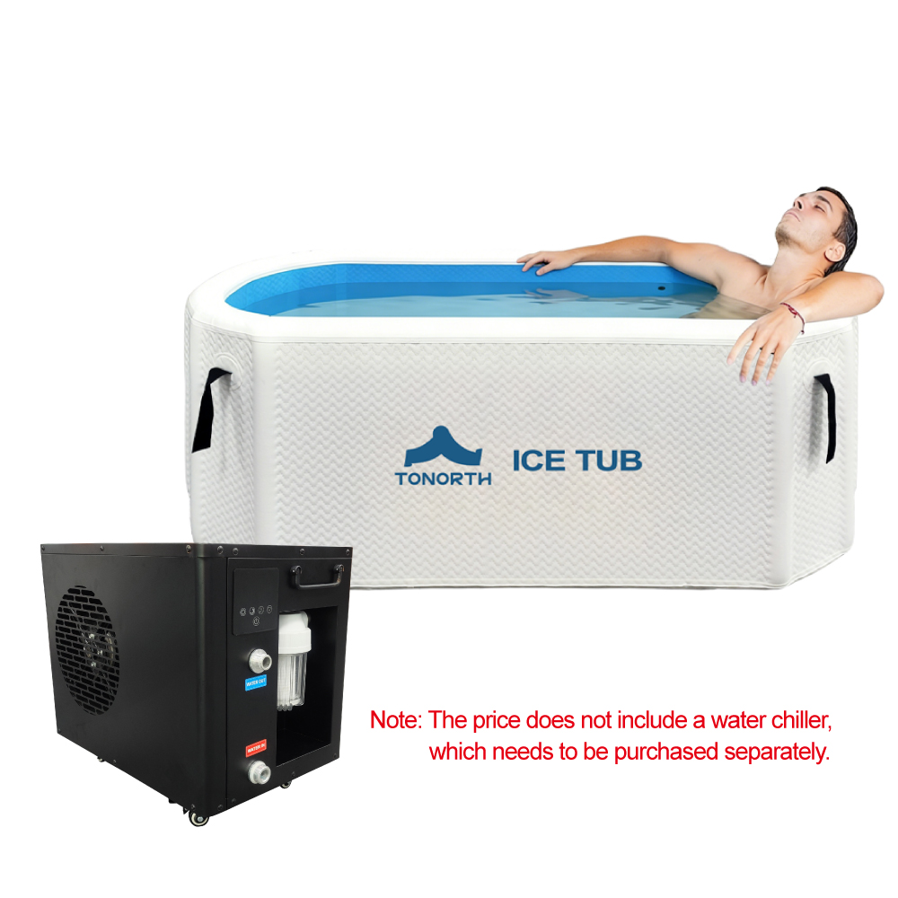 2-Year Warranty Portable Foldable Inflatable Ice Bath, Cold Plunge Tub For Fitness Recovery