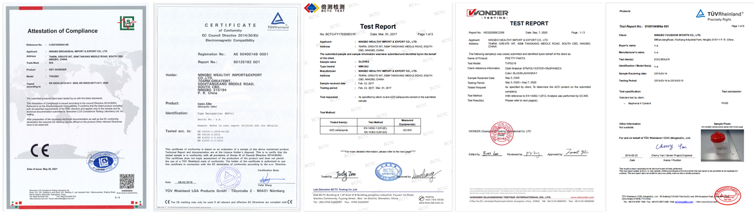 Certifications