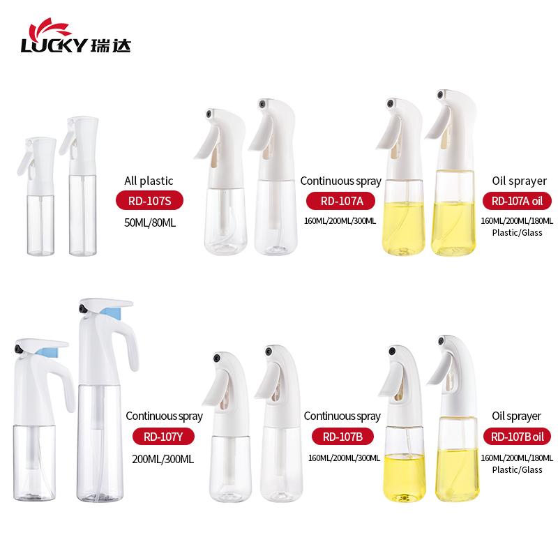 Plastic Misty Sprayer Bottle 200ml 300ml 500ml Water Barber Hair Fine Mist Continuous Spray Bottle