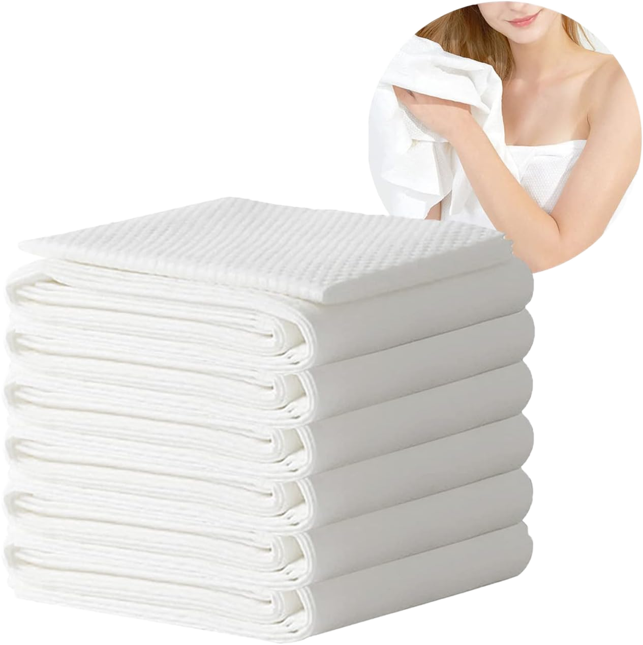Eco-friendly Disposable Mix Wood Pulp Bath Towel Rectangular Shape 19.0in+ Width &amp; 30.0in+ Length for Beauty Salon One-Time Use