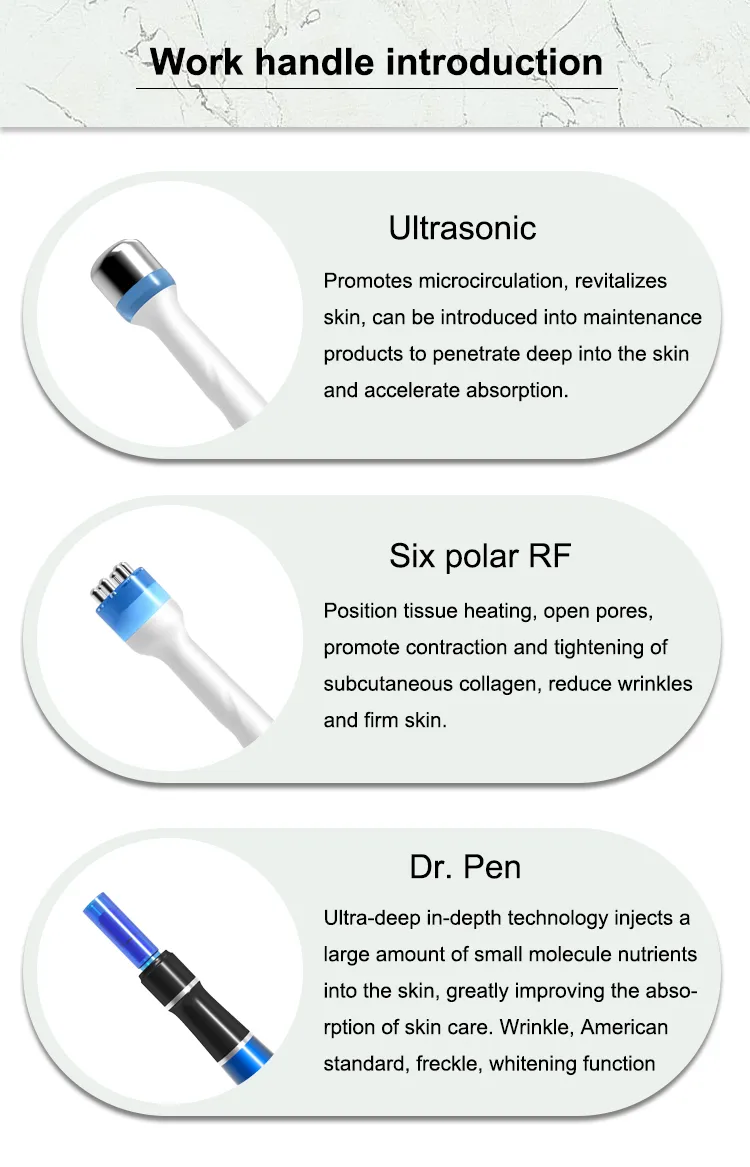 Professional 6 in 1 Blackhead Removal Deep Skin Cleaning Face Lifting Facial Microdermabraion Skincare Facial Machine